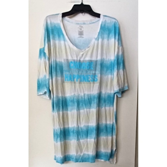 Secret‎ Treasure L/XL Tunic T-shirt Sleep Shirt Beach Coverup Pool Resort 70s - Picture 2 of 6